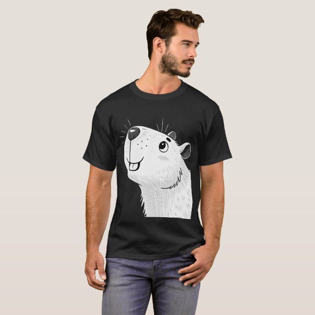 Camiseta de capibara t shirt (Hel framsida)