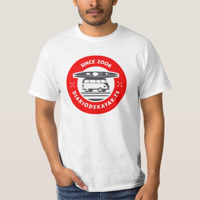 Camiseta de diario de kayak t shirt (Framsida)