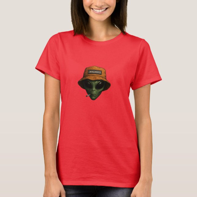 CAMISETA DE EXTRATERRESTRE EM DESIGN  T SHIRT (Framsida)