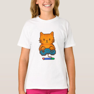 Camiseta de gato gamer t shirt