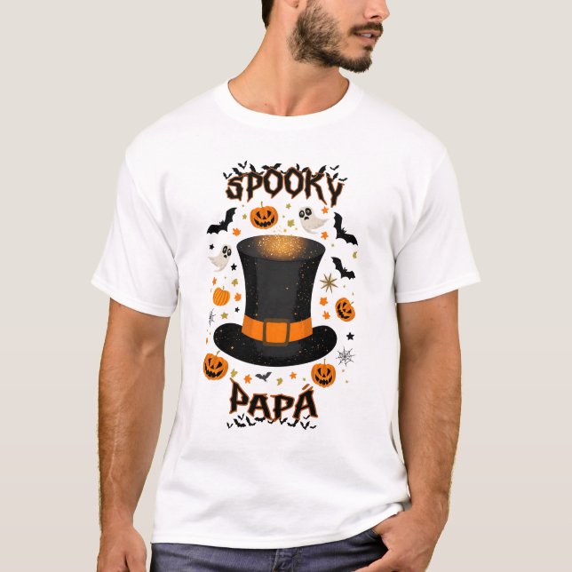 Camiseta de Hombre Spooky Papá T Shirt (Framsida)