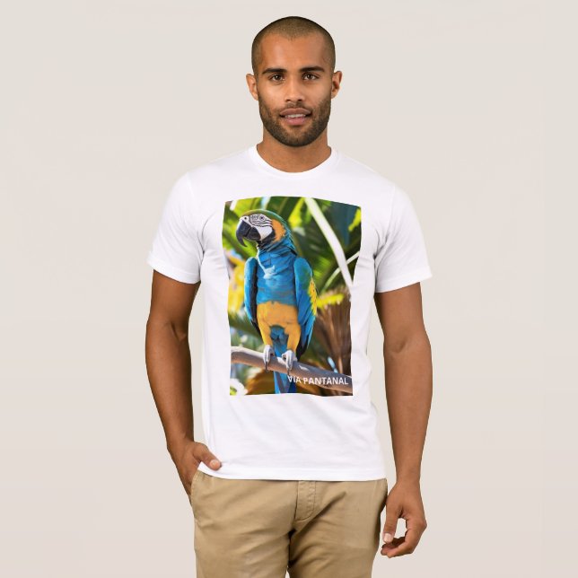 Camiseta de manga curta Bella+Canvas Jersey Arara  T Shirt (Hel framsida)