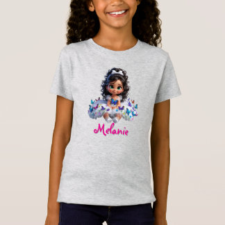 Camiseta de niña personalizada con nombre  t shirt