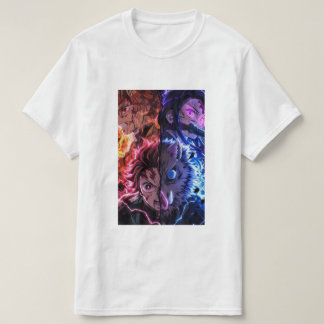 Camiseta Demon Slayer electro color T Shirt