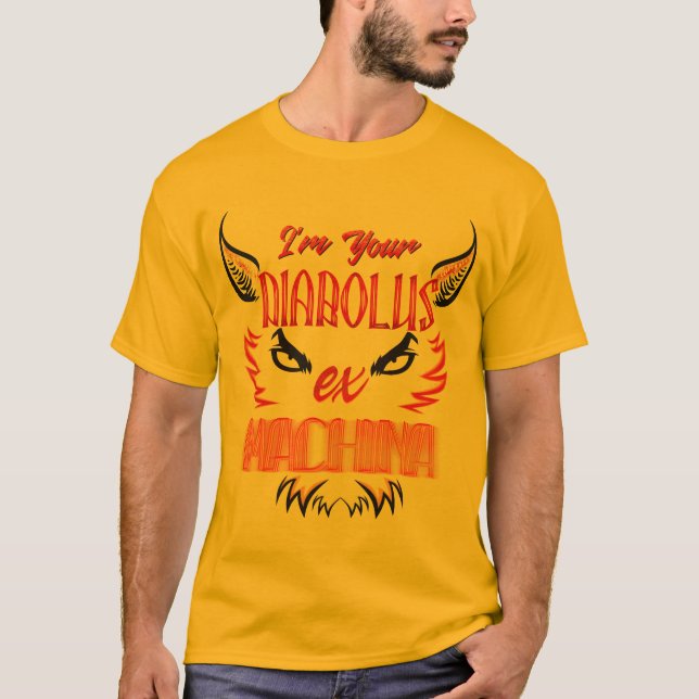 Camiseta Diabolus Est Machina T Shirt (Framsida)