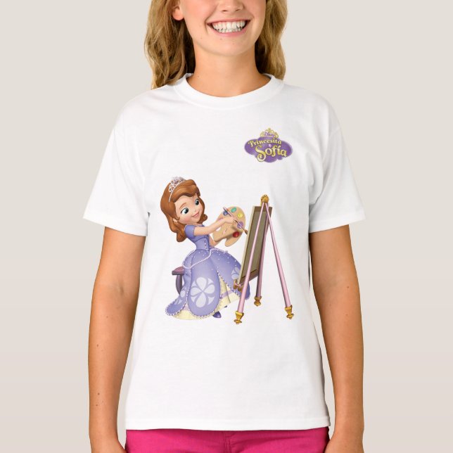 Camiseta Digitalizada de la princesa Sofia  T Shirt (Framsida)