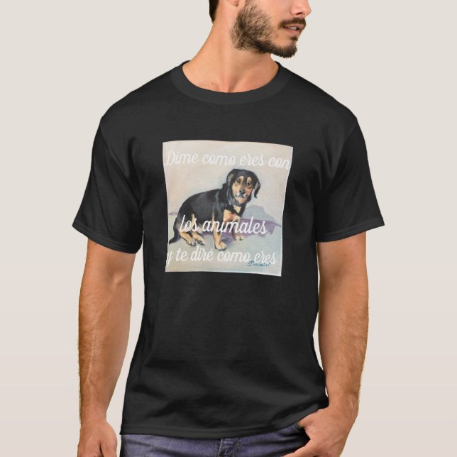 Camiseta dime como eres con los animales t shirt (Framsida)