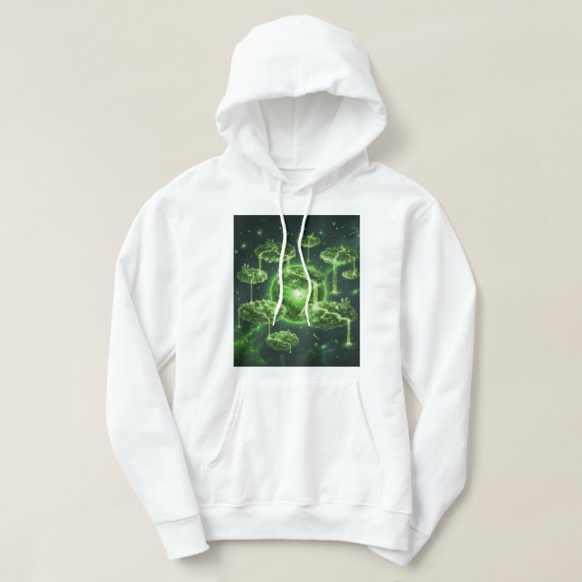 Camiseta Ecossistema Flutuante Hoodie (Design framsida)