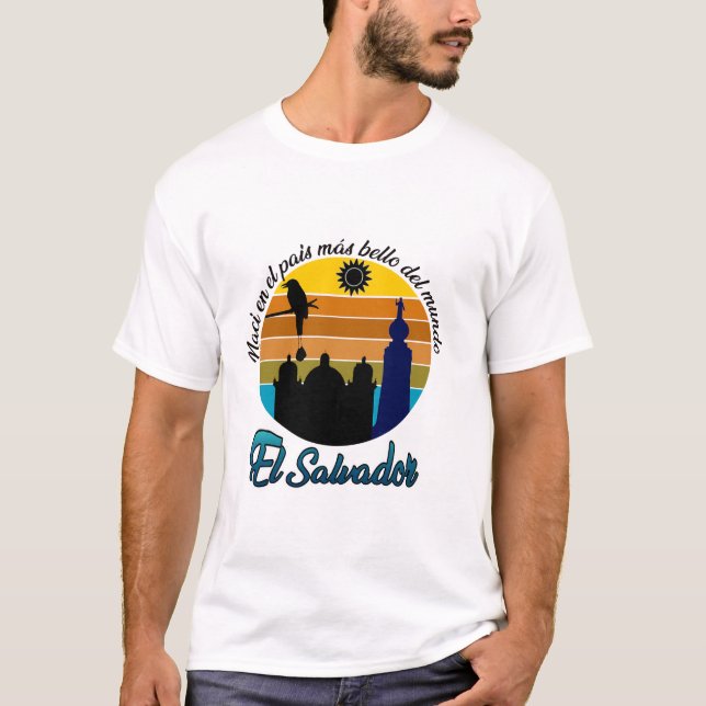 CAMISETA ESTAMPADA EL PAIS MAS BELLO EL SALVADOR T SHIRT (Framsida)