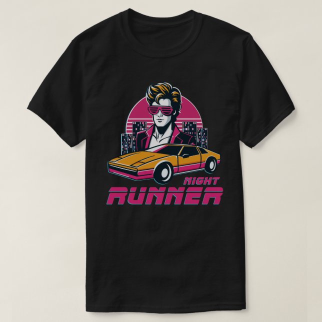 camiseta estilo retro synthwave t shirt (Design framsida)