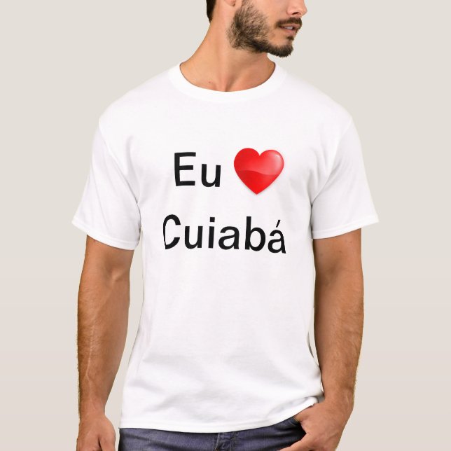 Camiseta eu amo Cuiabá T Shirt (Framsida)