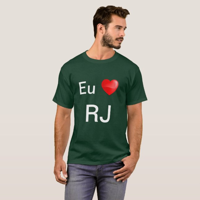 Camiseta Eu amo RJ Tee (Hel framsida)