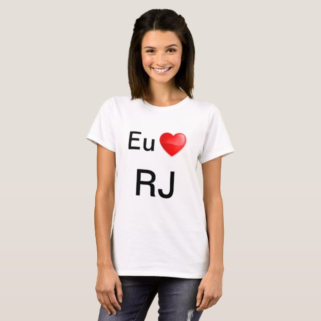 camiseta eu amo RJ Tee Shirt (Hel framsida)