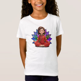 Camiseta Fem Infantil Básica Meditação-1 T Shirt