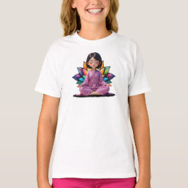 Camiseta Fem Infantil Básica Meditação-2 T Shirt