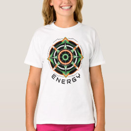 Camiseta Fem Juvenil Básica Abstrato Futurista-6 T Shirt