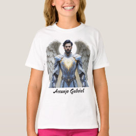 Camiseta Fem Juvenil Básica Arcanjo Gabriel T Shirt