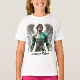 Camiseta Fem Juvenil Básica Arcanjo Rafael T Shirt
