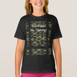 Camiseta Fem Juvenil Básica Camuflagem Orgânica-2  T Shirt