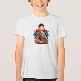 Camiseta Fem Juvenil Básica Meditação-1 T Shirt
