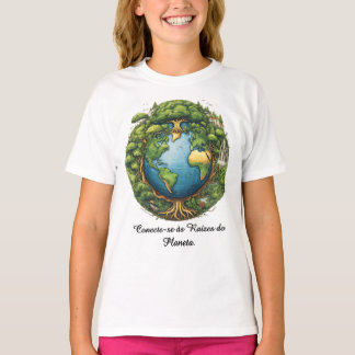 Camiseta Fem Juvenil Básica Raízes do Mundo-1 T Shirt
