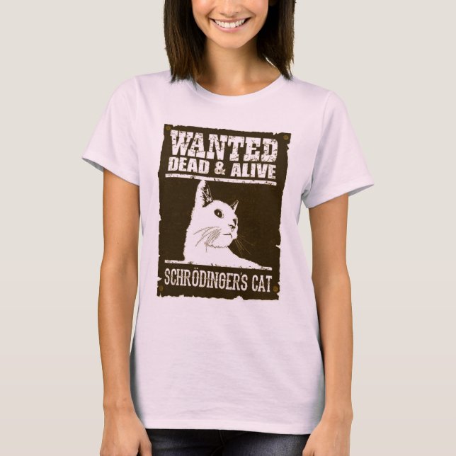 Camiseta Fem. Schrodinger's Cat - Light - Front T Shirt (Framsida)