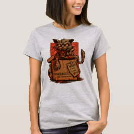 Camiseta Fem. Schrodinger's Zombie Cat - Front T Shirt
