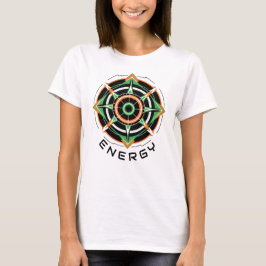 Camiseta Feminina Básica Abstrato Futurista-6 T Shirt