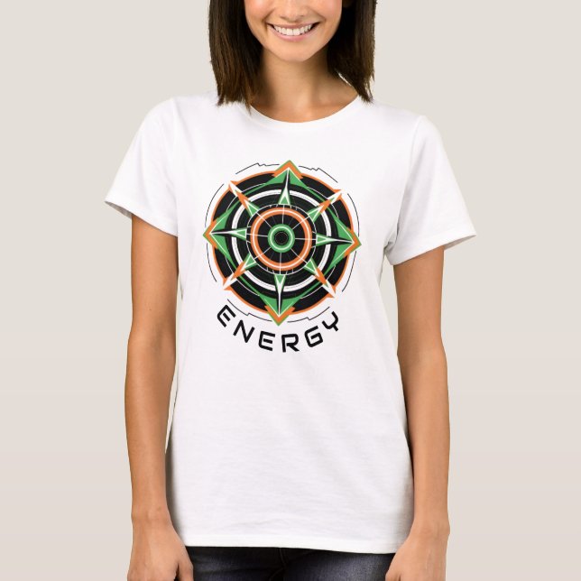 Camiseta Feminina Básica Abstrato Futurista-6 T Shirt (Framsida)