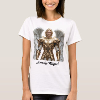 Camiseta Feminina Básica Arcanjo Miguel T Shirt