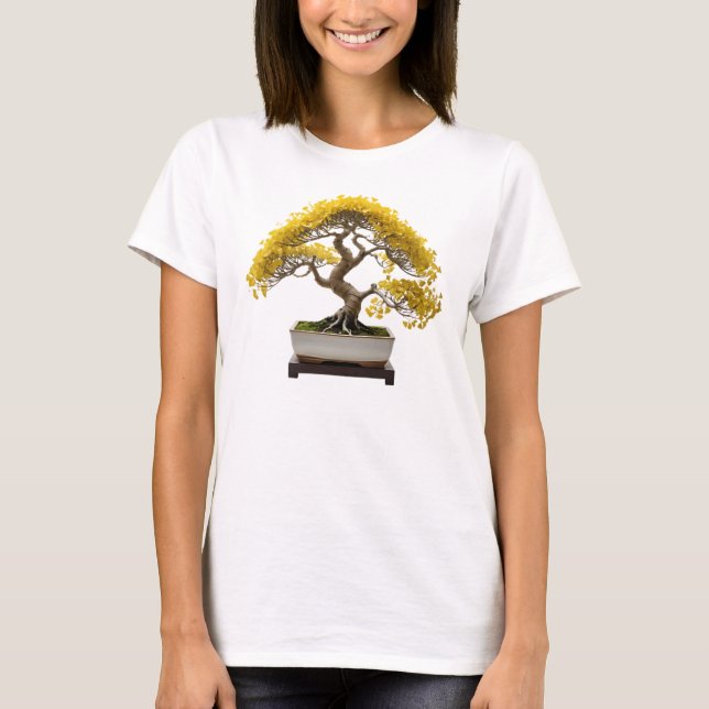 Camiseta Feminina Básica Bonsai-10 T Shirt (Framsida)