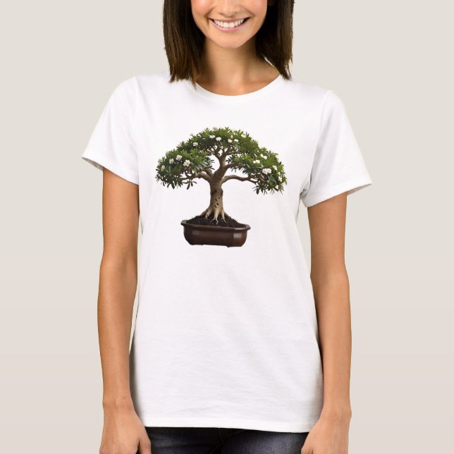 Camiseta Feminina Básica Bonsai-15 T Shirt (Framsida)