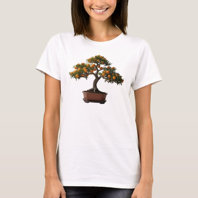 Camiseta Feminina Básica Bonsai-19 T Shirt (Framsida)