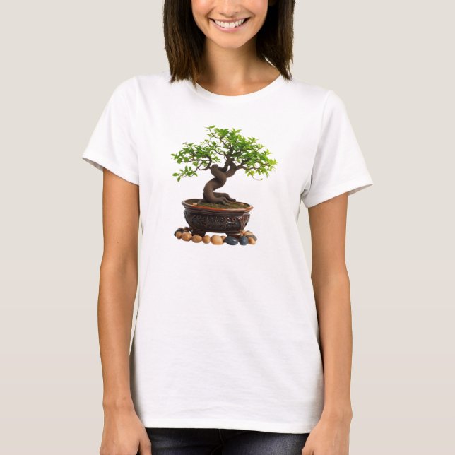 Camiseta Feminina Básica Bonsai-1 T Shirt (Framsida)