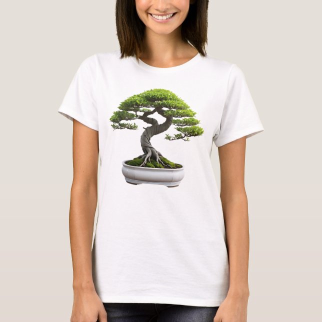 Camiseta Feminina Básica Bonsai-2 T Shirt (Framsida)