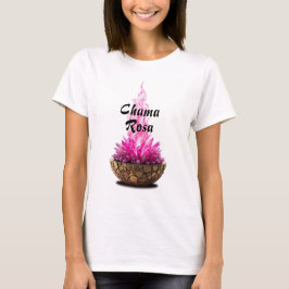 Camiseta Feminina Básica Chama Sagrada-3 T Shirt