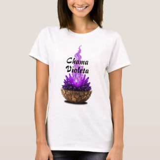 Camiseta Feminina Básica Chama Sagrada-7 T Shirt