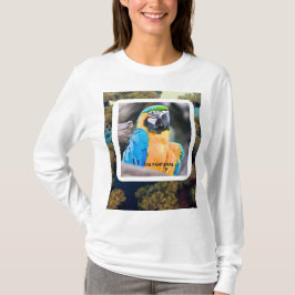 Camiseta Feminina Básica de Mangas Longas Arara T Shirt