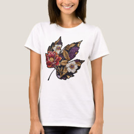 Camiseta Feminina Básica Floral-4 T Shirt