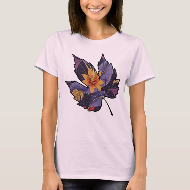 Camiseta Feminina Básica Floral-5 T Shirt (Framsida)
