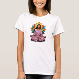 Camiseta Feminina Básica Meditação-7 T Shirt