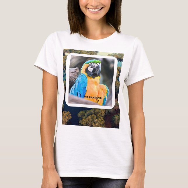 Camiseta Feminina Básica Pantanal T Shirt (Framsida)