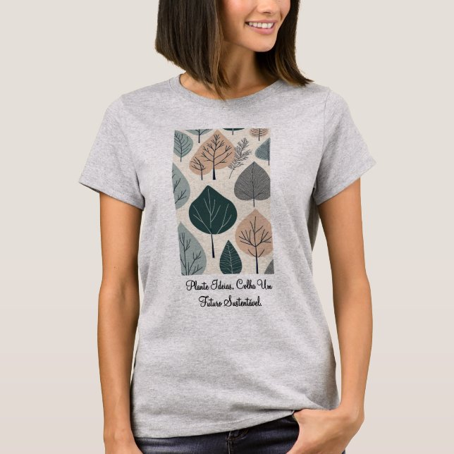 Camiseta Feminina Básica Raízes do Futuro-2 T Shirt (Framsida)