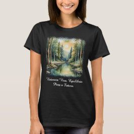 Camiseta Feminina Básica Reflexos da Terra-1 T Shirt