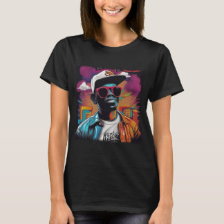 Camiseta Feminina Básica - Street graffiti art Hip T Shirt