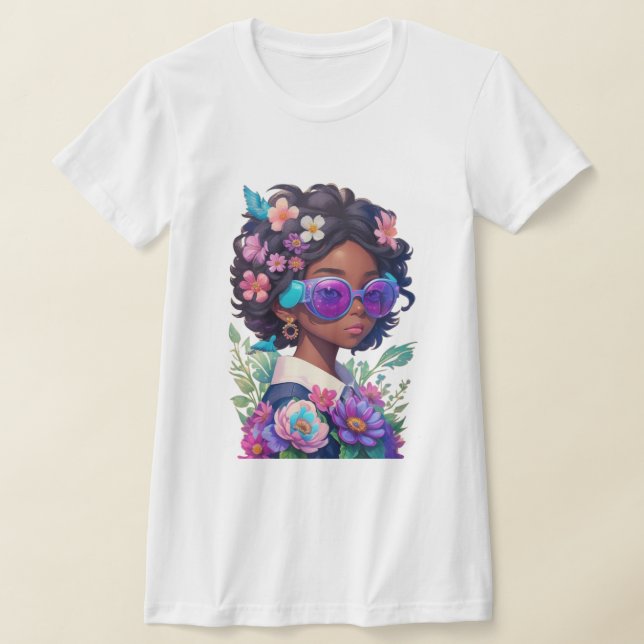Camiseta Feminina Black Power T Shirt (Laydown)
