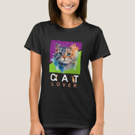 Camiseta Feminina Cat Lover T Shirt