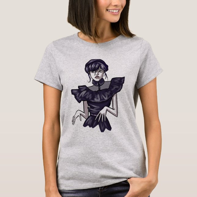 Camiseta feminina com estampa de wandinha t shirt (Framsida)