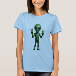 CAMISETA FEMININA Extraterrestre futurista T Shirt