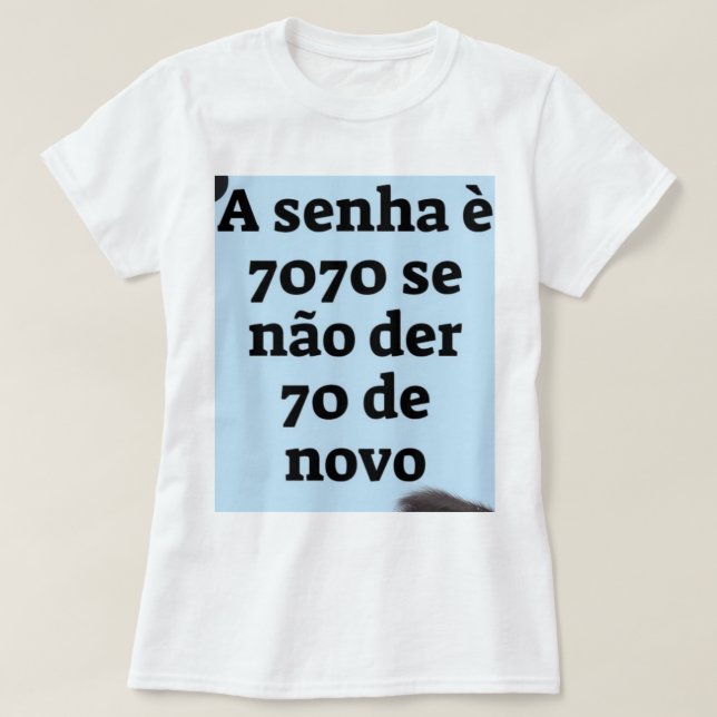 Camiseta Feminina gola canoa simples  T Shirt (Design framsida)